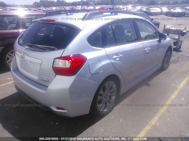 JF1GPAW61F8253775 - 2015 SUBARU IMPREZA SPORT LIMITED GRAY photo 4