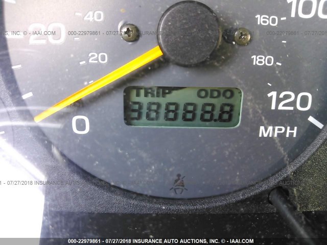 JF1SF6555WH706072 - 1998 SUBARU FORESTER S BLACK photo 7