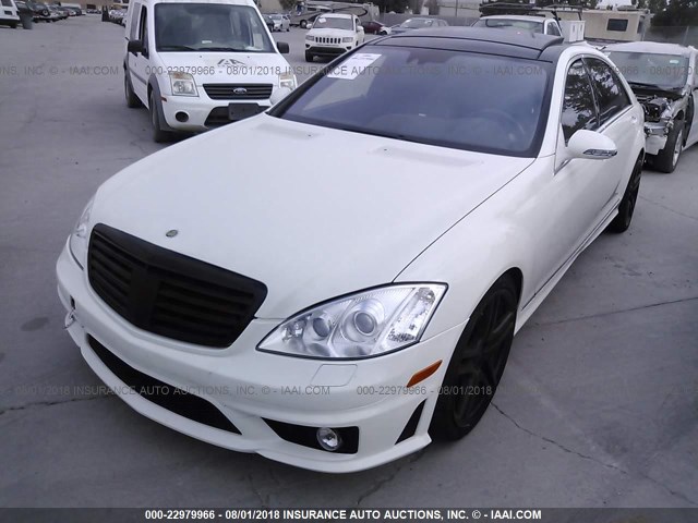 WDDNG77X28A153648 - 2008 MERCEDES-BENZ S 63 AMG WHITE photo 2