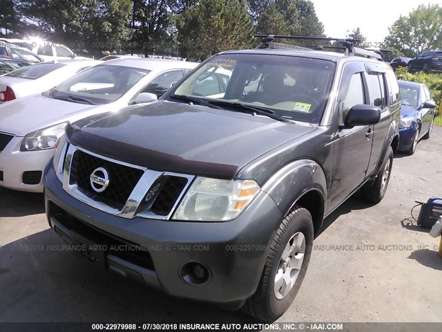 5N1AR18B09C602684 - 2009 NISSAN PATHFINDER S/LE/SE GRAY photo 2