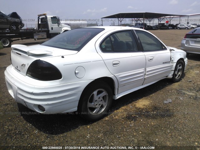 1G2NE52E2XC575128 - 1999 PONTIAC GRAND AM SE WHITE photo 4