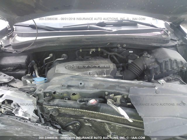 2HNYD28477H522912 - 2007 ACURA MDX TECHNOLOGY GRAY photo 10