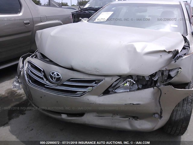 4T1BB46K99U062615 - 2009 TOYOTA CAMRY HYBRID GOLD photo 6