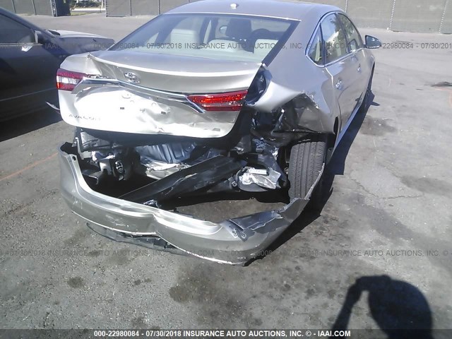 4T1BK1EBXJU272483 - 2018 TOYOTA AVALON XLE PLUS/PREMIUM/TOUR/LTD GOLD photo 6