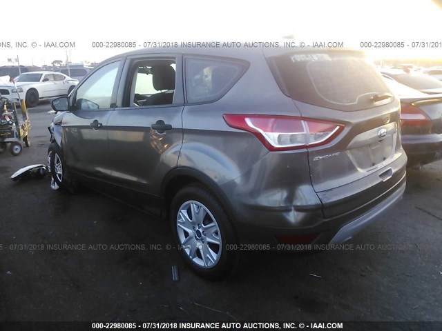 1FMCU0F76EUD80771 - 2014 FORD ESCAPE S GRAY photo 3