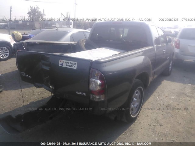 5TFTX4CNXDX027887 - 2013 TOYOTA TACOMA ACCESS CAB Grau Foto 4