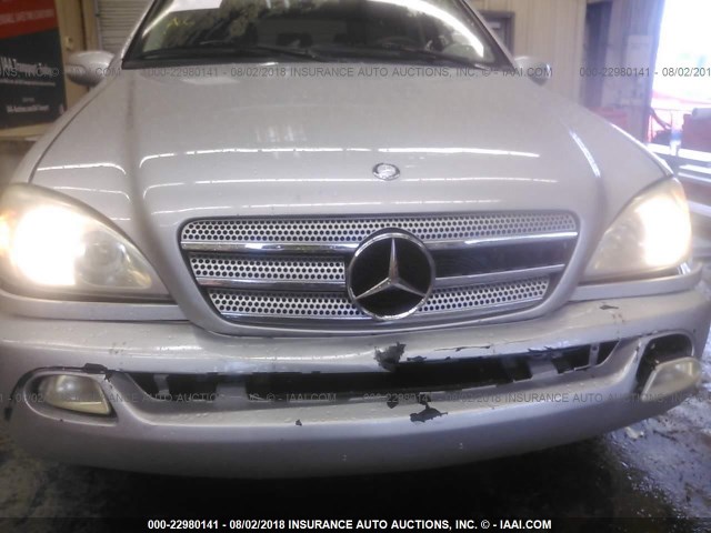 4JGAB57E13A403394 - 2003 MERCEDES-BENZ ML 350 SILVER photo 6