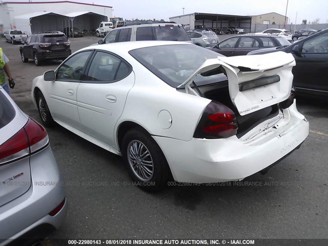 2G2WP522351319197 - 2005 PONTIAC GRAND PRIX WHITE photo 3