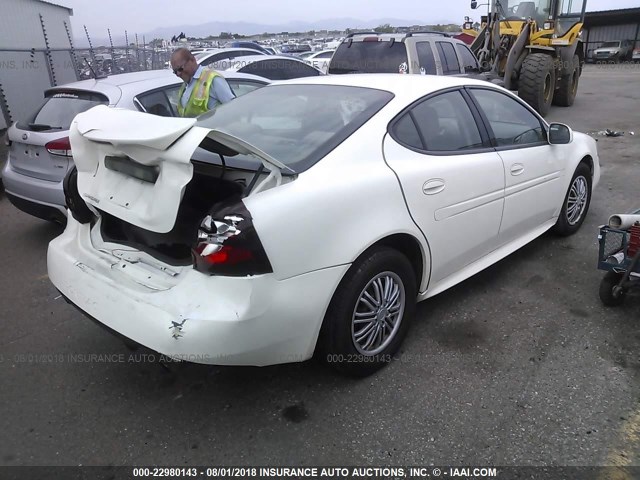 2G2WP522351319197 - 2005 PONTIAC GRAND PRIX WHITE photo 4