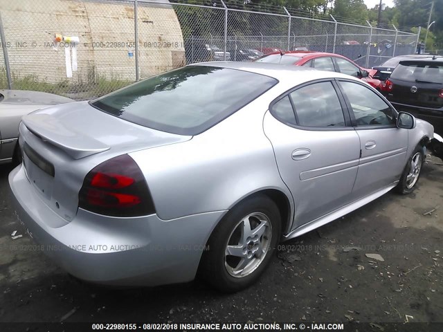 2G2WP522841126638 - 2004 PONTIAC GRAND PRIX GT SILVER photo 4