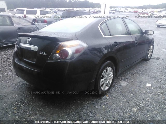 1N4AL2AP6CN445679 - 2012 NISSAN ALTIMA S BLACK photo 4