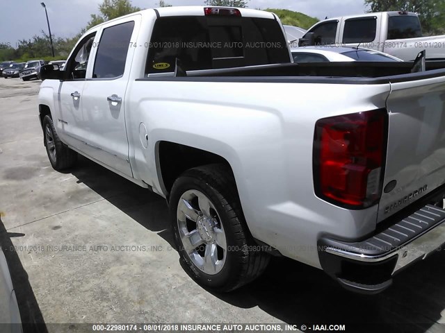 3GCPCSEC1HG140313 - 2017 CHEVROLET SILVERADO C1500 LTZ WHITE photo 3