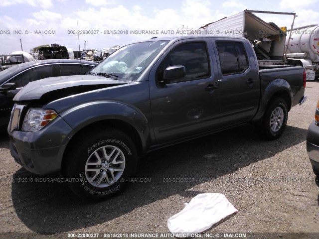 1N6AD0ER1GN734642 - 2016 NISSAN FRONTIER S/SV/SL/PRO-4X GRAY photo 2