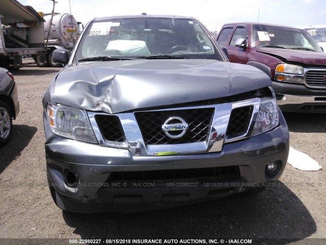 1N6AD0ER1GN734642 - 2016 NISSAN FRONTIER S/SV/SL/PRO-4X GRAY photo 6