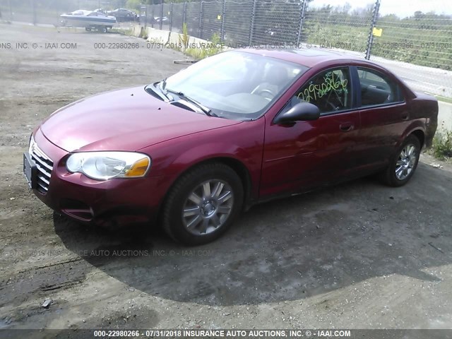 1C3EL56R26N114923 - 2006 CHRYSLER SEBRING TOURING RED photo 2