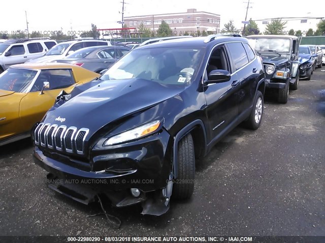 1C4PJMCB7GW277865 - 2016 JEEP CHEROKEE LATITUDE BLACK photo 2