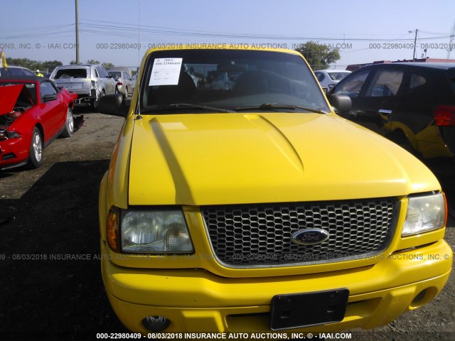 1FTYR14V62PB20111 - 2002 FORD RANGER SUPER CAB YELLOW photo 6