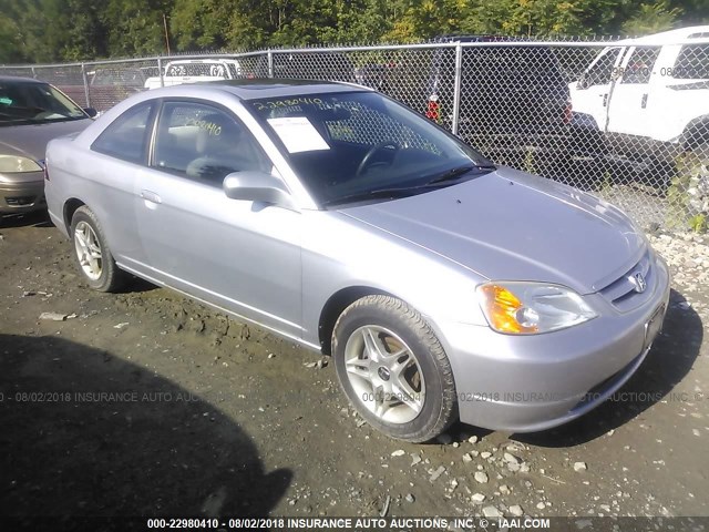 1HGEM22971L082439 - 2001 HONDA CIVIC SI/EX SILVER photo 1