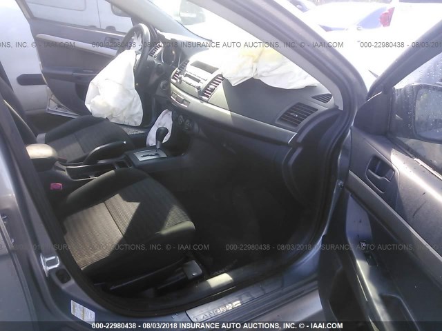 JA32U2FU5DU015027 - 2013 MITSUBISHI LANCER ES/ES SPORT GRAY photo 5