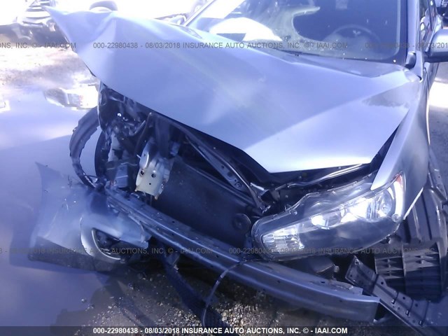 JA32U2FU5DU015027 - 2013 MITSUBISHI LANCER ES/ES SPORT GRAY photo 6