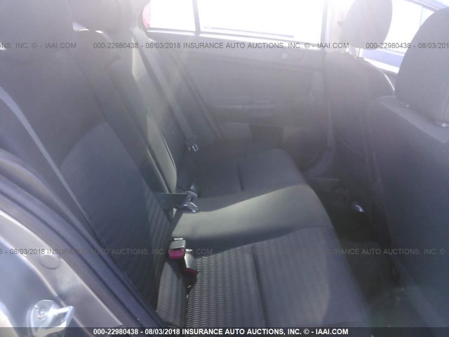 JA32U2FU5DU015027 - 2013 MITSUBISHI LANCER ES/ES SPORT GRAY photo 8