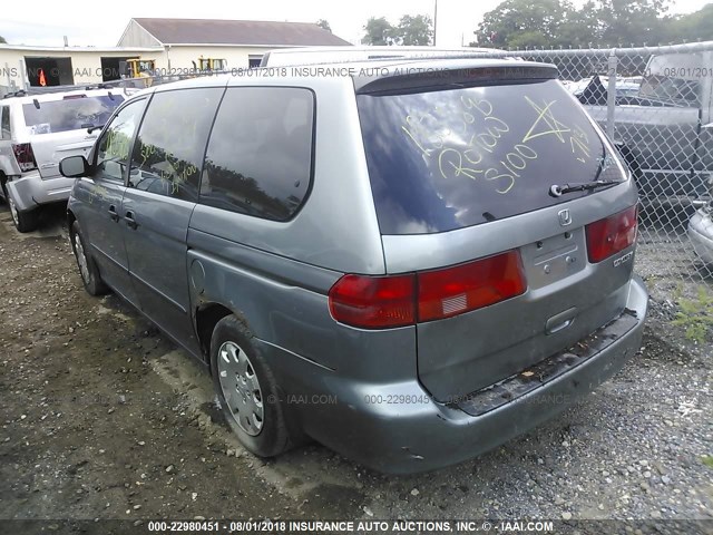 2HKRL1851YH622335 - 2000 HONDA ODYSSEY LX GREEN photo 3