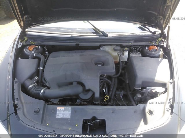 1G1ZC5E15BF315740 - 2011 CHEVROLET MALIBU 1LT შავი ფოტო 10