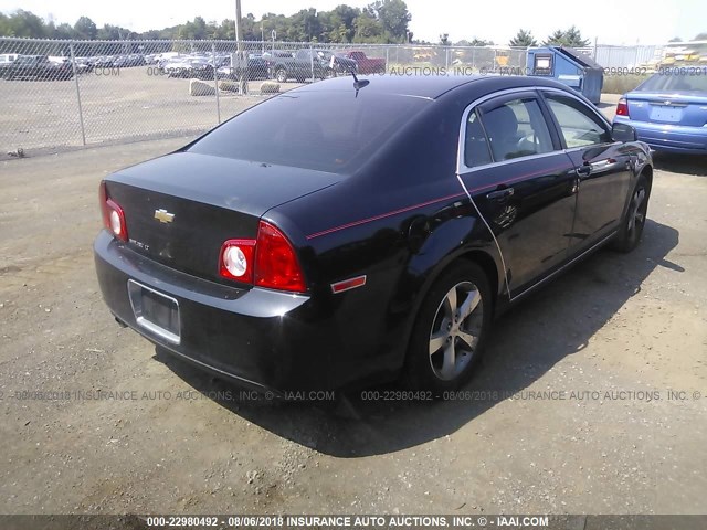 1G1ZC5E15BF315740 - 2011 CHEVROLET MALIBU 1LT შავი ფოტო 4
