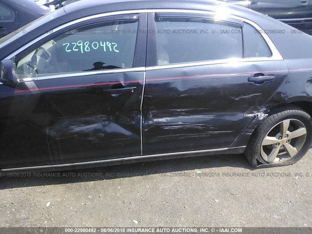 1G1ZC5E15BF315740 - 2011 CHEVROLET MALIBU 1LT შავი ფოტო 6