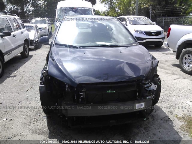 1G1JA5SH3E4227497 - 2014 CHEVROLET SONIC LS BLACK photo 6