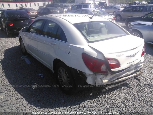 1C3LC56R08N225464 - 2008 CHRYSLER SEBRING TOURING WHITE photo 3