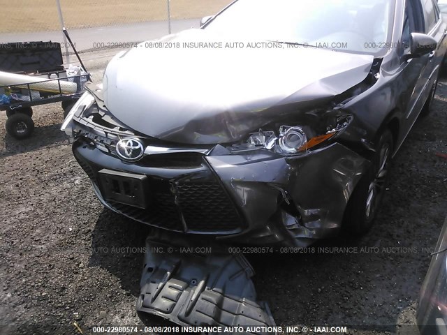 4T1BF1FK9GU140312 - 2016 TOYOTA CAMRY LE/XLE/SE/XSE GRAY photo 6