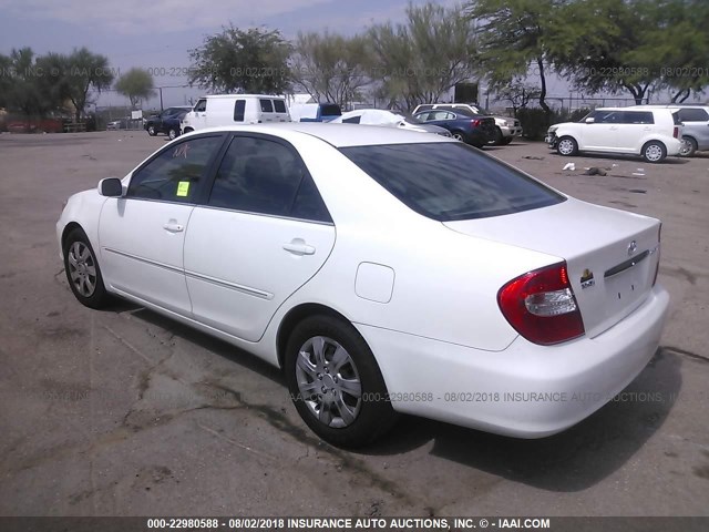 4T1BE32KX3U256407 - 2003 TOYOTA CAMRY LE/XLE/SE 白色 照片 3