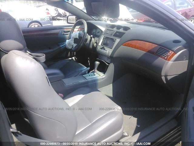 4T1FA38P76U107277 - 2006 TOYOTA CAMRY SOLARA SE/SLE შავი ფოტო 5