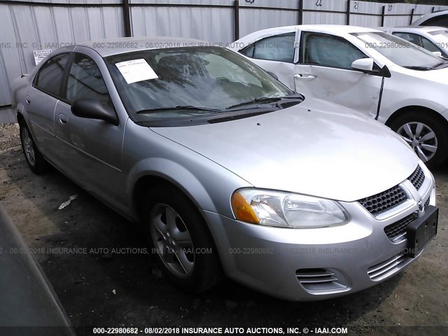 1B3EL46J94N413307 - 2004 DODGE STRATUS SXT SILVER photo 1