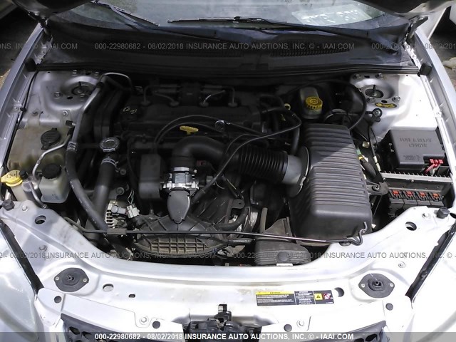 1B3EL46J94N413307 - 2004 DODGE STRATUS SXT SILVER photo 10