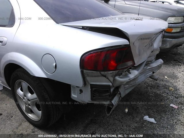 1B3EL46J94N413307 - 2004 DODGE STRATUS SXT SILVER photo 6