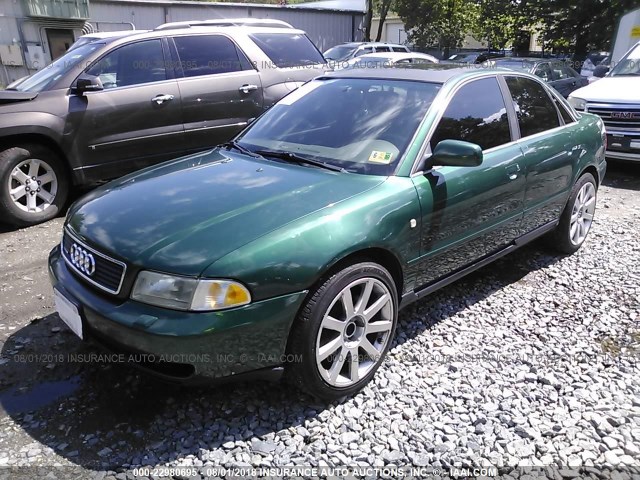 WAUED28D9XA035747 - 1999 AUDI A4 2.8 QUATTRO GREEN photo 2