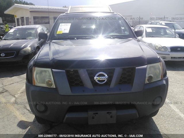 5N1AN08W66C527722 - 2006 NISSAN XTERRA OFF ROAD/S/SE BLACK photo 6