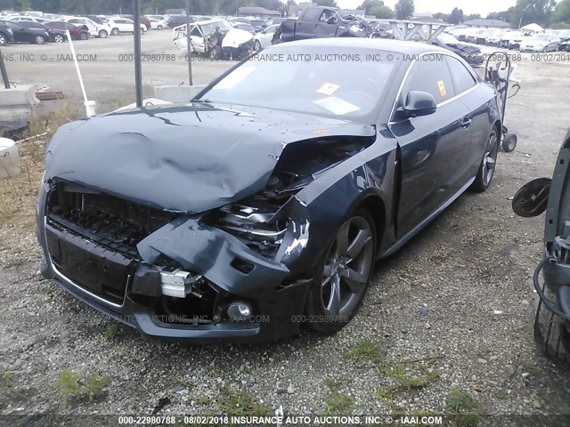 WAUDK78T79A045458 - 2009 AUDI A5 QUATTRO GRAY photo 2