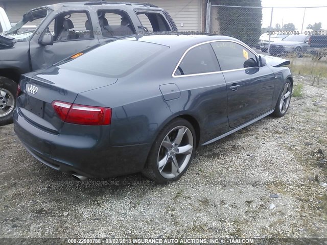 WAUDK78T79A045458 - 2009 AUDI A5 QUATTRO GRAY photo 4