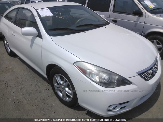 4T1CA30P98U146907 - 2008 TOYOTA CAMRY SOLARA SE/SLE/SPORT WHITE photo 1