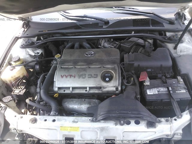 4T1CA30P98U146907 - 2008 TOYOTA CAMRY SOLARA SE/SLE/SPORT WHITE photo 10