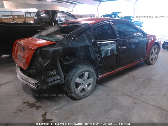 1G8AW15F86Z126241 - 2006 SATURN ION LEVEL 3 RED photo 4