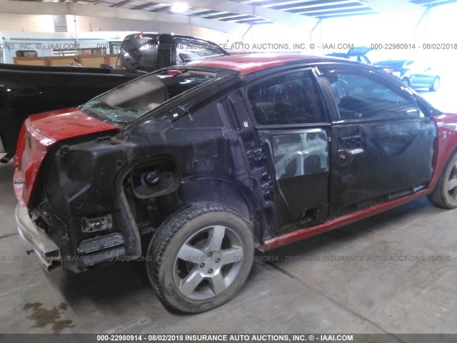 1G8AW15F86Z126241 - 2006 SATURN ION LEVEL 3 RED photo 6