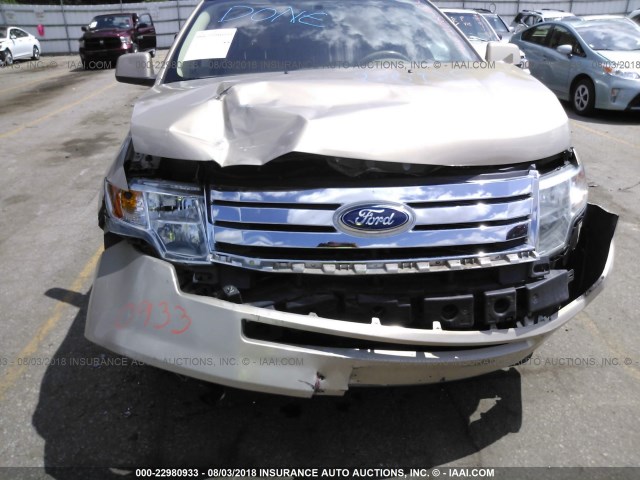 2FMDK49C27BA70586 - 2007 FORD EDGE SEL PLUS TAN photo 6