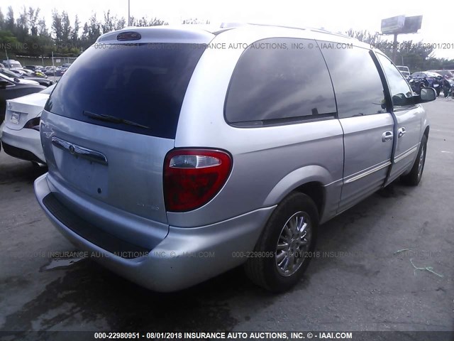 2C8GP64L62R796651 - 2002 CHRYSLER TOWN & COUNTRY LIMITED SILVER photo 4