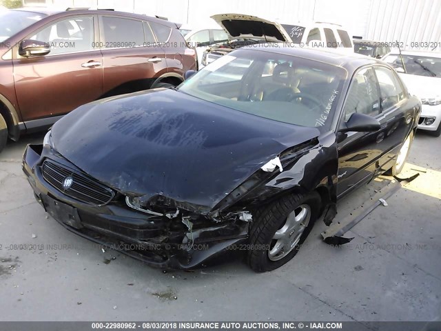 2G4WB55KXY1353370 - 2000 BUICK REGAL LS BLACK photo 2
