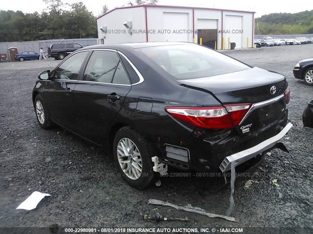 4T4BF1FK5GR542124 - 2016 TOYOTA CAMRY LE/XLE/SE/XSE BLUE photo 3