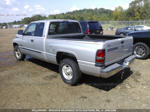 1B7HC13Z11J597990 - 2001 DODGE RAM 1500 SILVER photo 3